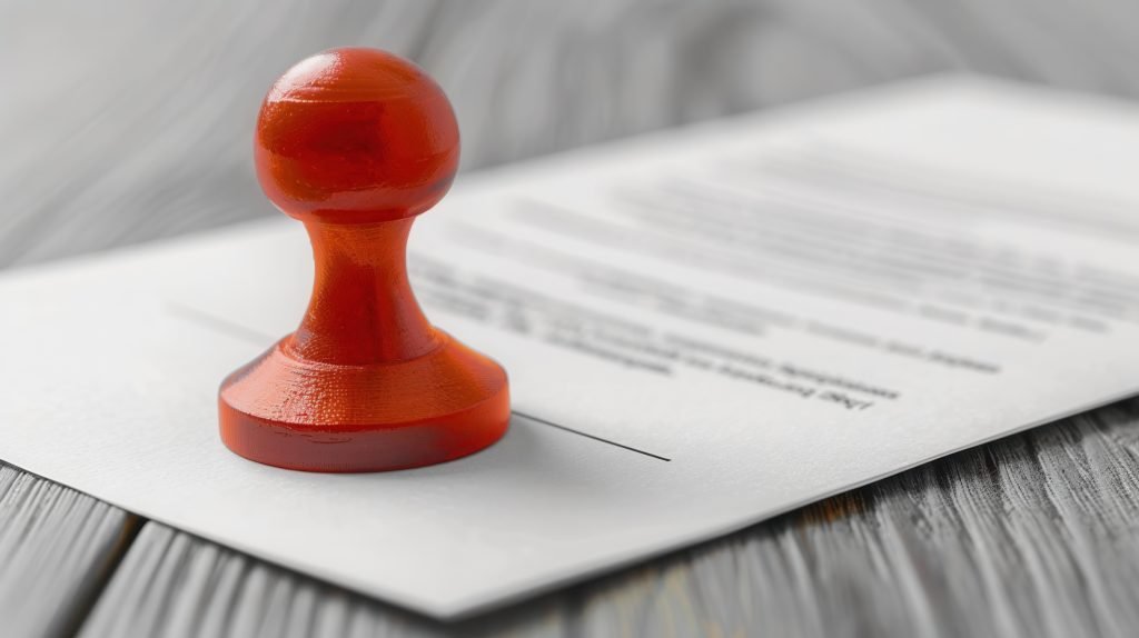 Legal documents with stamp duty notation
