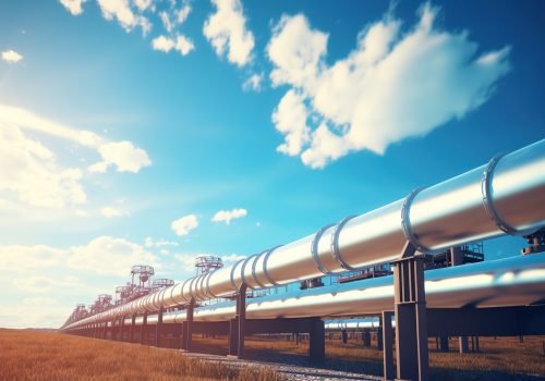 Pipeline infrastructure for oil transport.
